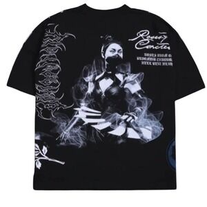 Civil Regime Mortal Kombat Kitana Tee Shirt Mens L Black Short Sleeve‎ Graphic